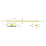 Tira LED Flexible 24V 15W/mt COB IP67 Blanco Frío, Serie Profesional, rollo 5 mts Tira LED Flexible 24V 15W/mt COB IP67 Blanco Frío, Serie Profesional, rollo 5 mts